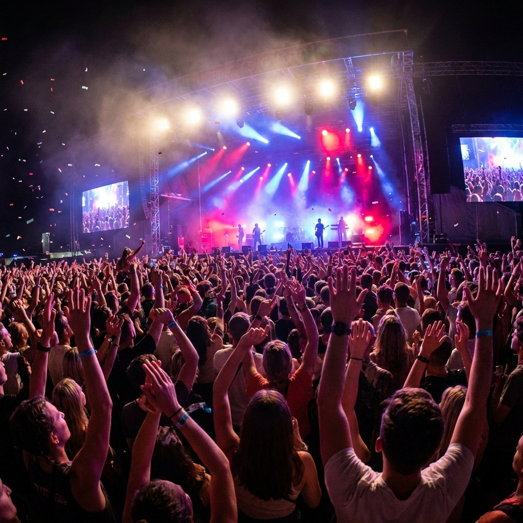 Concert crowd